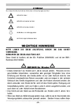 Preview for 31 page of ARIETE MV7 Hidro Instructions For Use Manual