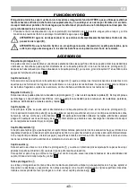 Preview for 45 page of ARIETE MV7 Hidro Instructions For Use Manual