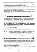 Preview for 59 page of ARIETE MV7 Hidro Instructions For Use Manual