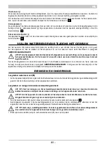 Preview for 63 page of ARIETE MV7 Hidro Instructions For Use Manual