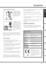 Preview for 39 page of Ariston AVTL 83 Instructions For Use Manual