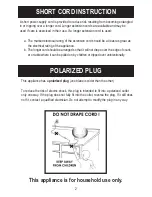 Preview for 7 page of Aroma ASM-905 Instruction Manual