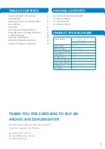 Preview for 3 page of arovec AroDry-900 User Manual