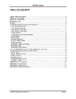 Preview for 4 page of Arrel Audio CL-266 16 User Manual