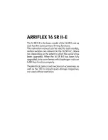 Preview for 2 page of ARRI Arriflex 16 SR II Instruction Manual