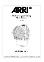 ARRI ARRIMAX 18/12 User Manual preview