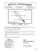 Preview for 1 page of Arrow Antenna 146/437-1 Instruction Sheet