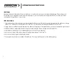 Preview for 8 page of Arrow GT30LI Manual