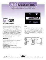 Preview for 1 page of Art SplitCOM Specifications