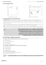 Preview for 14 page of ARTE ASSOS Installation & User Manual