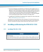 Preview for 37 page of Artesyn Embedded Technology RTM-ATCA-7350 Installation And Use Manual