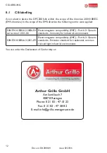 Preview for 12 page of Arthur Grillo DA2000 Series Installation And Operation Manual