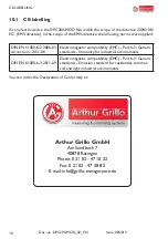 Preview for 18 page of Arthur Grillo DPC200-MOD Installation And Operation Manual