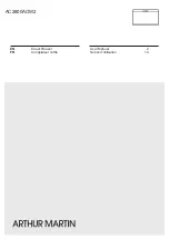 ARTHUR MARTIN AC2800AOW2 User Manual preview