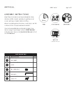 Preview for 2 page of Article MYSEN 19903 Assembly Instructions Manual