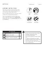 Preview for 2 page of Article RUTBEEK Assembly Instructions