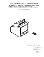 ASA Electronics K-13 Installation Instructions Manual preview