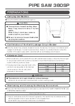 Preview for 11 page of Asada 380SP Instruction Manual