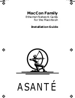 Asante ASANTE MacCon Family Ethernet Network Cards for the Macintosh Installation Manual preview