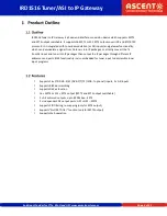 Preview for 4 page of Ascent Communication Technology IRD1516 Quick Reference Manual