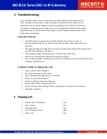 Preview for 30 page of Ascent Communication Technology IRD1516 Quick Reference Manual