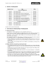 Preview for 4 page of ascobloc ASCOLINE 700 Series Operating Instructions Manual