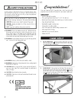 Preview for 2 page of Aseptico ADC-01 AseptiChair Operations Manual & Parts List