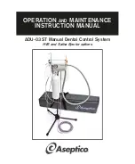 Aseptico ADU-03ST Operation And Maintenance Instruction Manual preview