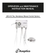 Aseptico ADU-04 Operation And Maintenance Instruction Manual preview