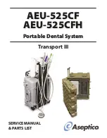 Aseptico AEU-525CF Transport III Service Manual & Parts List preview