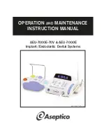 Aseptico AEU-7000E Operation And Maintenance Instruction Manual preview