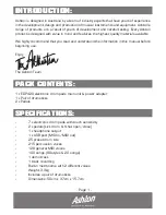 Preview for 4 page of Ashton EDP420 User Manual