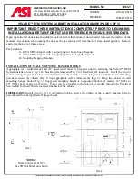 Preview for 1 page of ASI Velare 0663-T Installation Manual