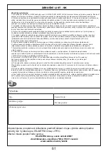 Preview for 61 page of Asist AE3KM25DN Instructions For Use Manual