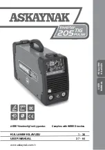 Preview for 1 page of ASKAYNAK Inverter 205 TIG/PULSE User Manual