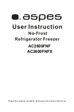 Preview for 28 page of Aspes AC2600FNF User Instruction