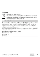 Preview for 37 page of Assa Abloy 1901508 Operating Instructions Manual