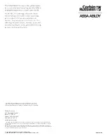 Preview for 28 page of Assa Abloy Corbin Russwin SE LP10 ML20600 Installation Instructions Manual