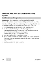 Preview for 24 page of Assa Abloy IKON VERSO CLIQ Operating Instructions Manual