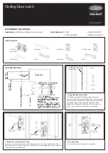 Assa Abloy LOCKWOOD Sliding Door Latch Installation Instructions preview