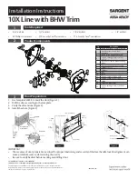 Assa Abloy Sargent 10X Line Installation Instructions preview