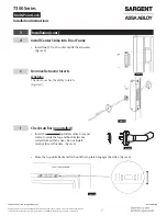 Preview for 7 page of Assa Abloy Sargent 7300 Series Installation Instructions Manual