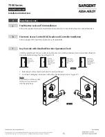 Preview for 13 page of Assa Abloy Sargent 7300 Series Installation Instructions Manual