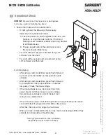 Preview for 31 page of Assa Abloy SARGENT IN120 Wi-Fi Series Installation Instructions Manual