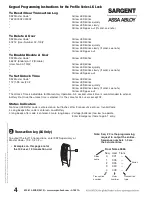 Preview for 6 page of Assa Abloy Sargent Profile G1-LU Programming Instructions Manual