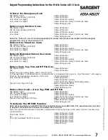 Preview for 9 page of Assa Abloy Sargent Profile G1-LU Programming Instructions Manual