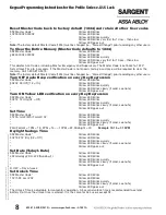 Preview for 10 page of Assa Abloy Sargent Profile G1-LU Programming Instructions Manual