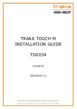 Assa Abloy TRAKA TOUCH M Installation Manual preview