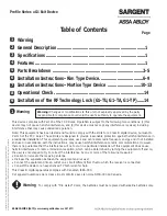 Preview for 2 page of Assa Abloy v.G1 Sargent Installation Instructions Manual