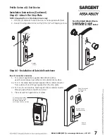 Preview for 9 page of Assa Abloy v.G1 Sargent Installation Instructions Manual